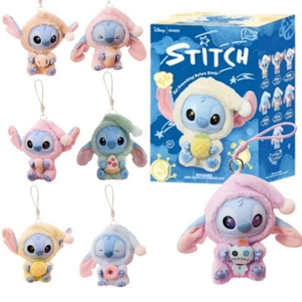 MINISO Disney STITCH Eat Something Before Sleep Bag Charm - Pure Coconut Juice